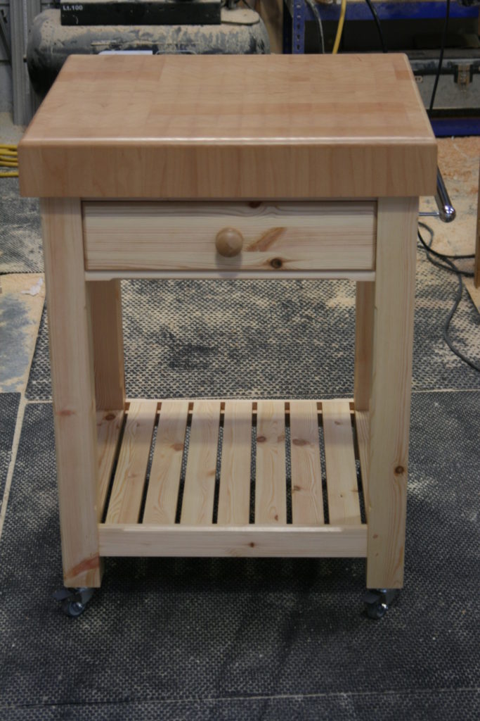 Butchers Block Trolley for Kitchens, Devon, UK