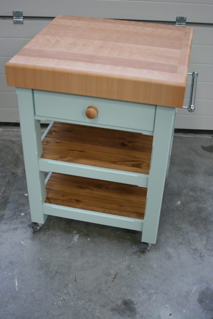 Butchers Block Trolley for Kitchens, Devon, UK