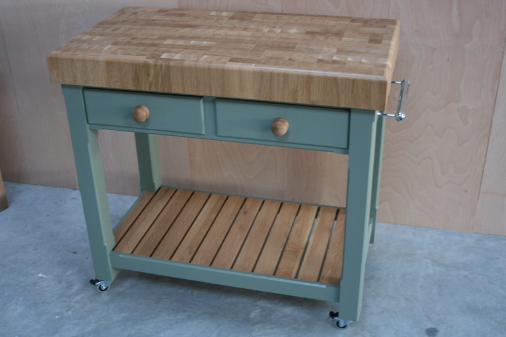 Butchers Block Trolley for Kitchens, Devon, UK